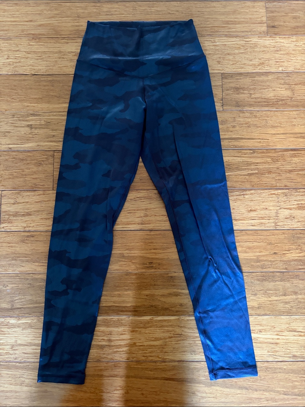 High-Waist Navy Camo Performance Leggings